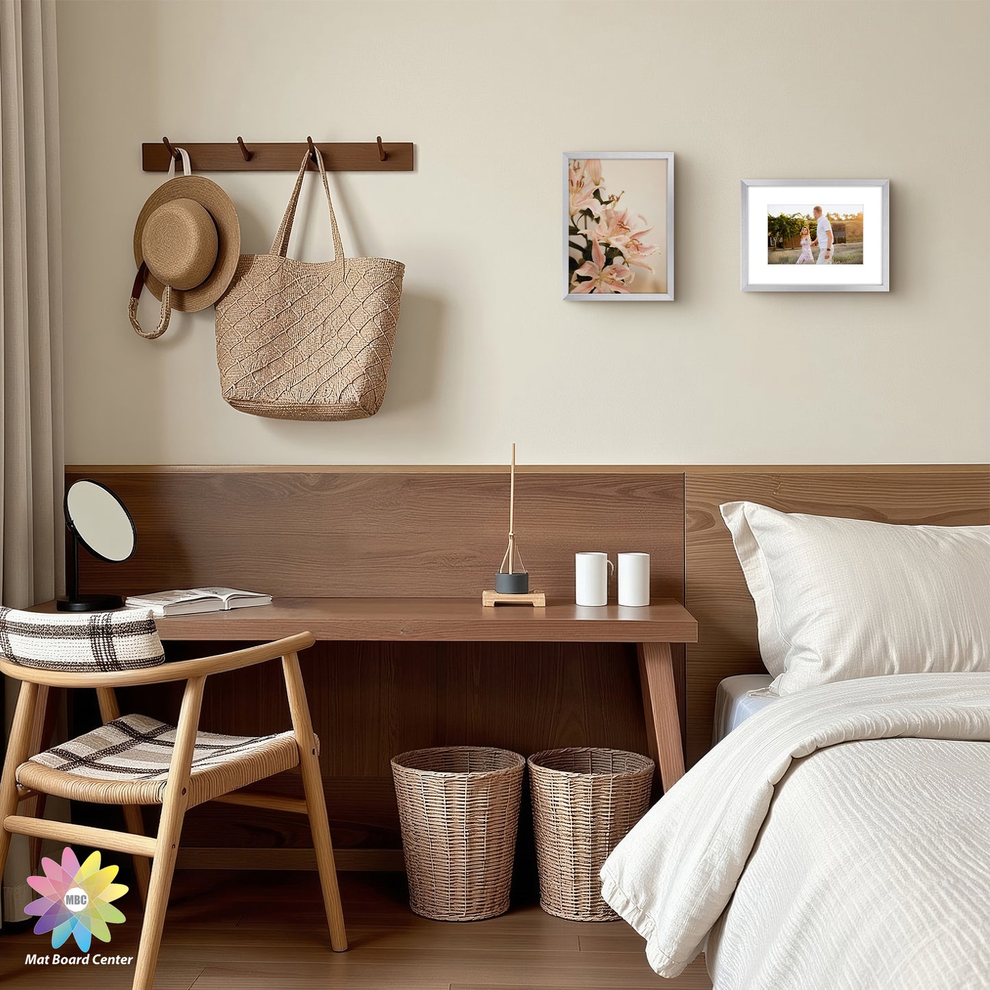 Clearance 6x8 Aluminum Picture Frame Displays 4x6 Photos with White Mat and Real Glass (12 Pcs Per Box)