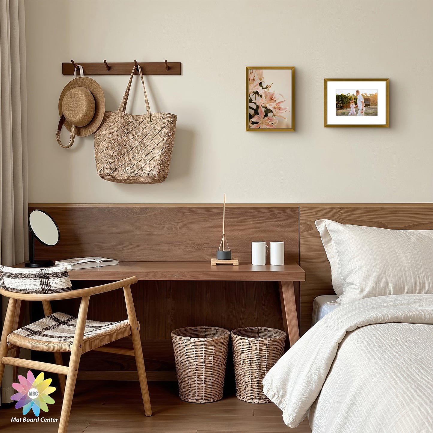 Clearance 6x8 Aluminum Picture Frame Displays 4x6 Photos with White Mat and Real Glass (12 Pcs Per Box)