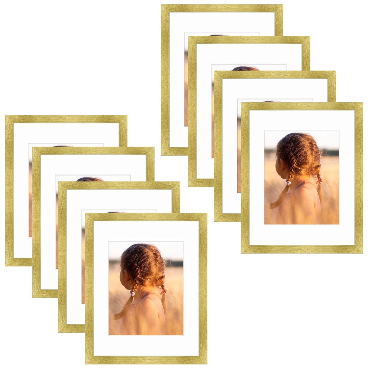 11x14 Picture Frame for 8x10 Photo (8 Pcs Per Box) Gold