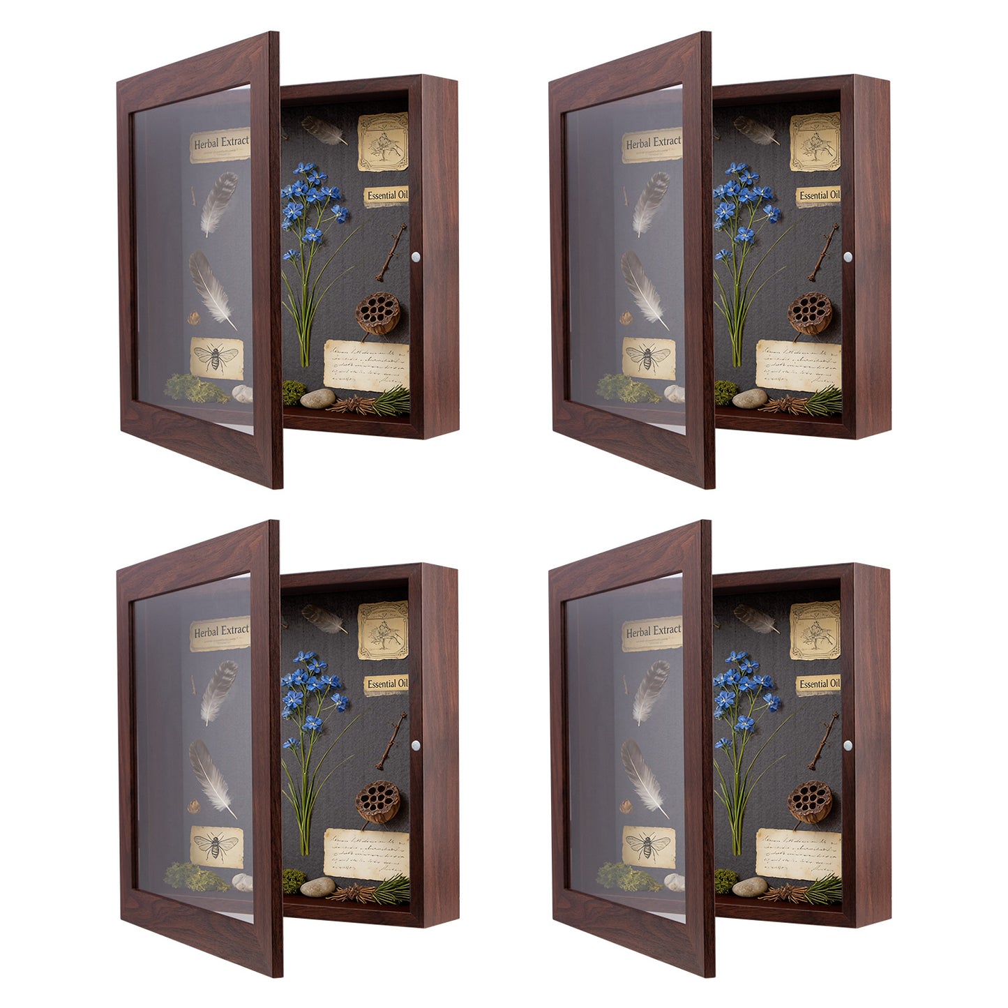 Clearance 11x11 Shadow Box Picture Frame (4 Pcs Per Box) Brown