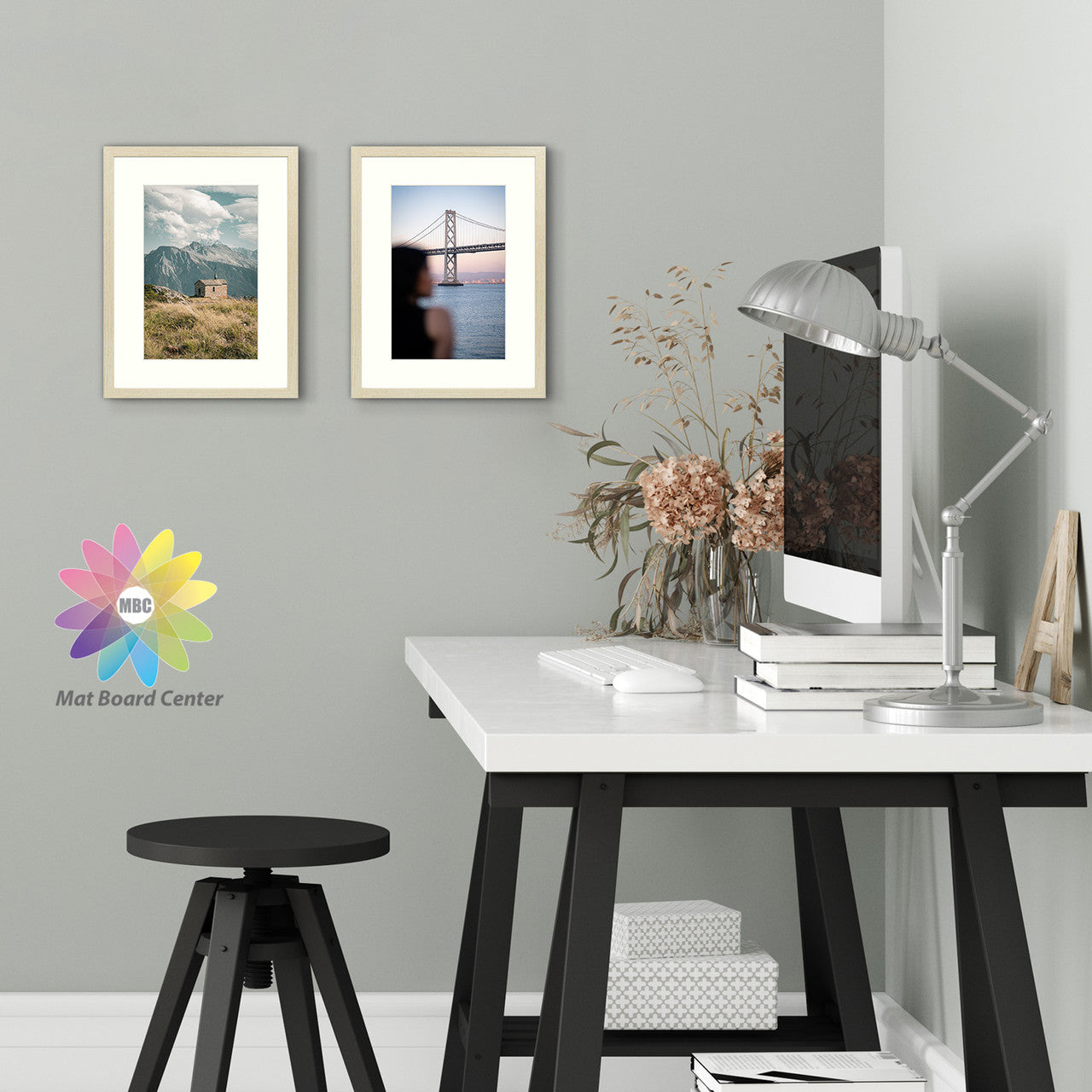 Clearance, Pack of 8, 12x16 Beige Picture Frame for 8x12 Photo with Ivory Mat and Real Glass