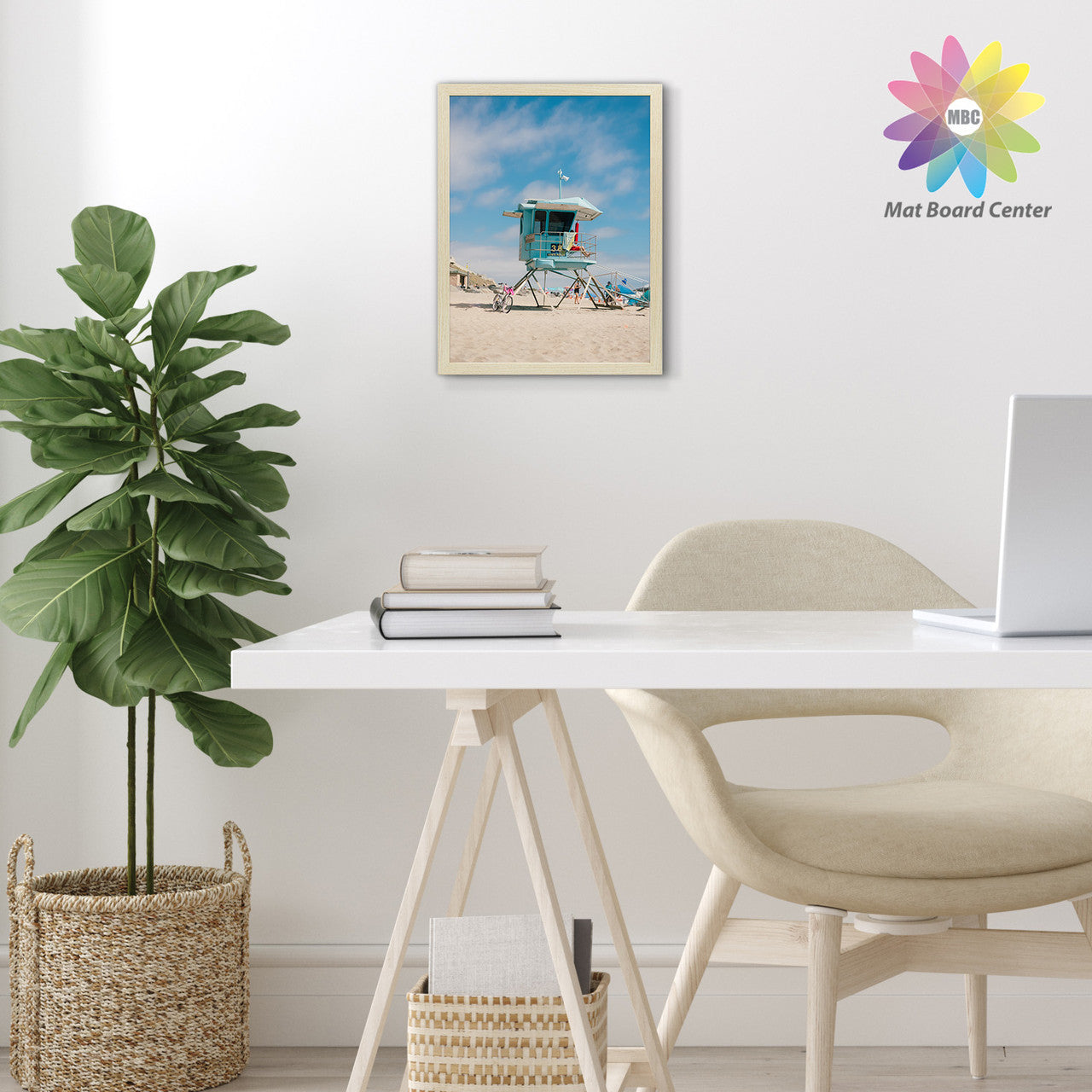 Clearance, Pack of 8, 12x16 Beige Picture Frame for 8x12 Photo with Ivory Mat and Real Glass