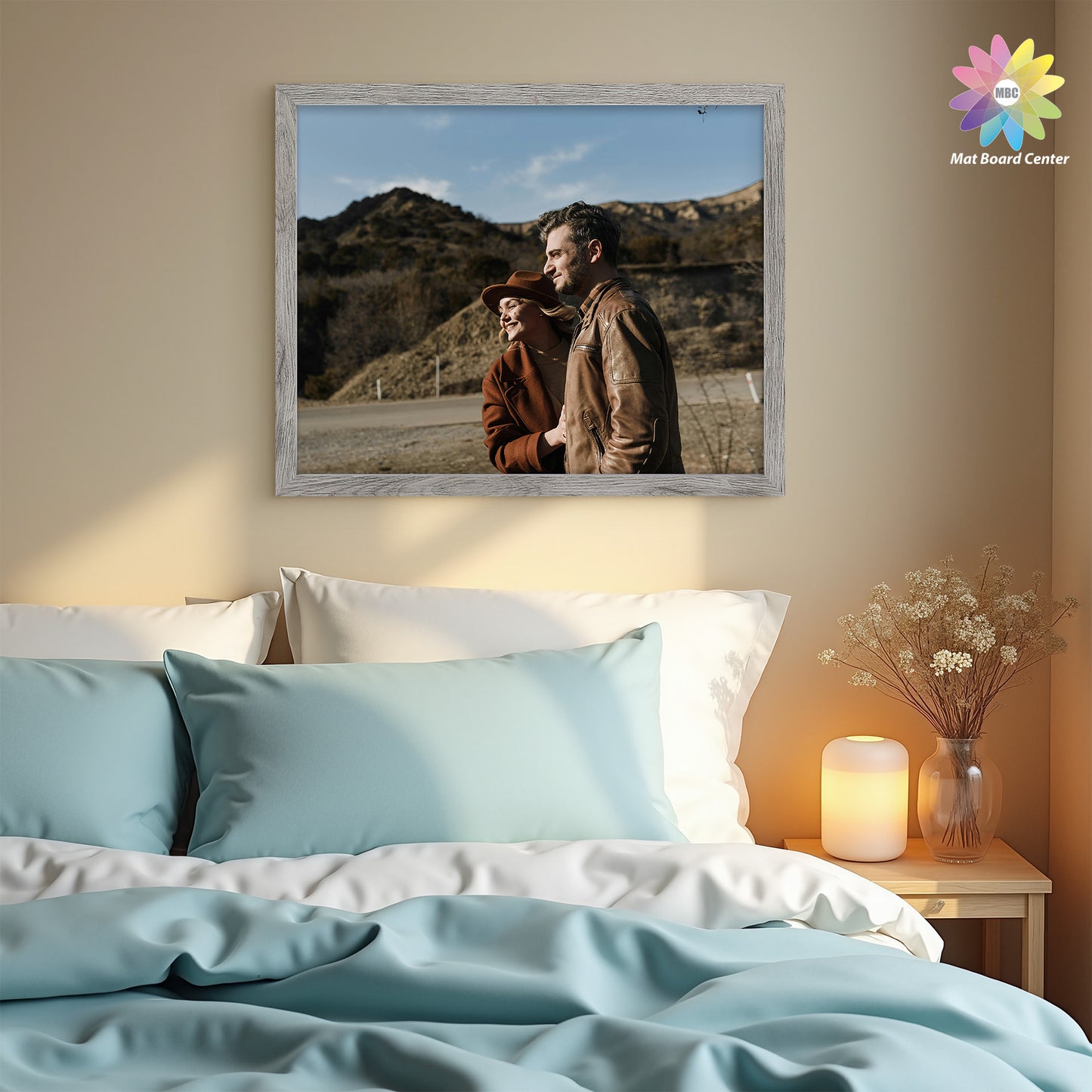 16x20 Picture Frame for 11x14 Photo with White Mat and Real Glass (6 Pcs Per Box)