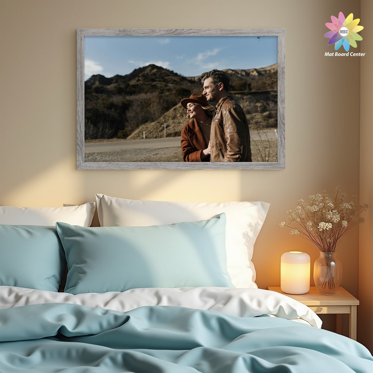 16x24 Picture Frame for 12x18 Photo with White Mat and Real Glass (6 Pcs Per Box)
