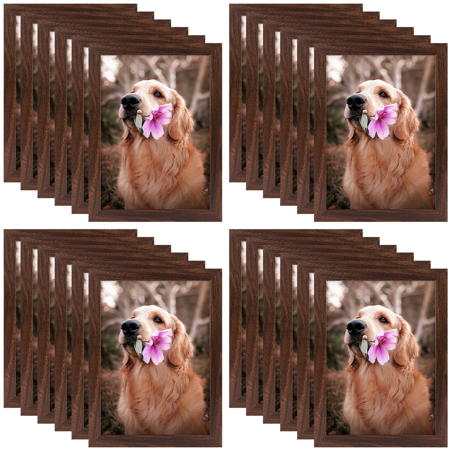 A4 Brown Picture Frame with Plexiglass (24 Pcs Per Box)