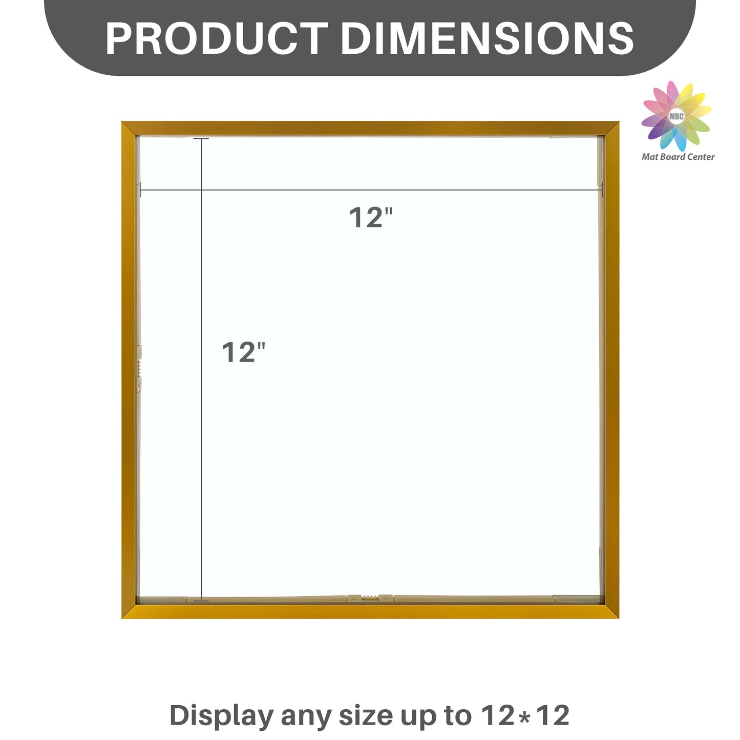 12x12 Floating Frame Displays Any Size Photo up to 12 by 12 (6 Pcs Per Box)