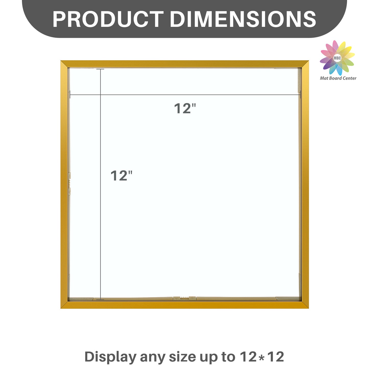 12x12 Floating Frame Displays Any Size Photo up to 12 by 12 (6 Pcs Per Box)