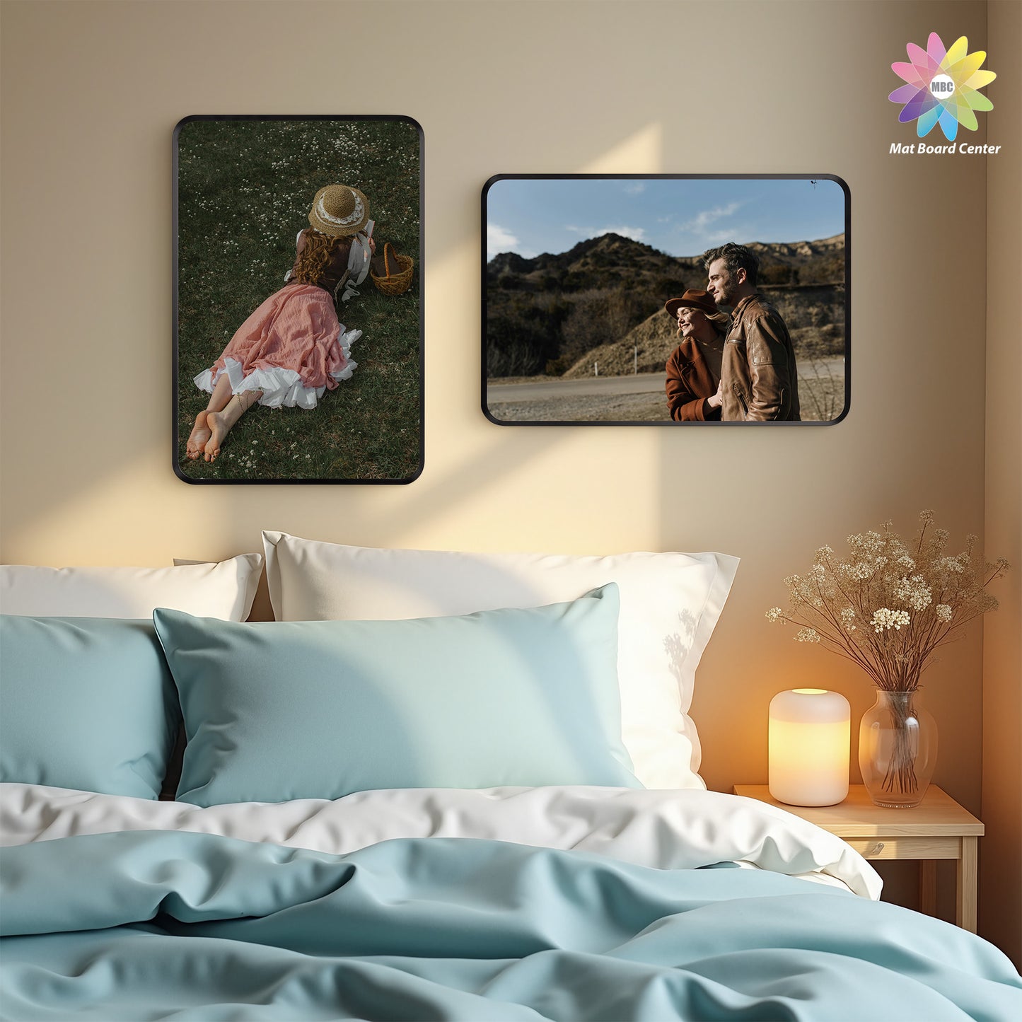 13x19 Round Corner Aluminum Picture Frame with White Mat for 11x17 Picture(6 Pcs Per Box)