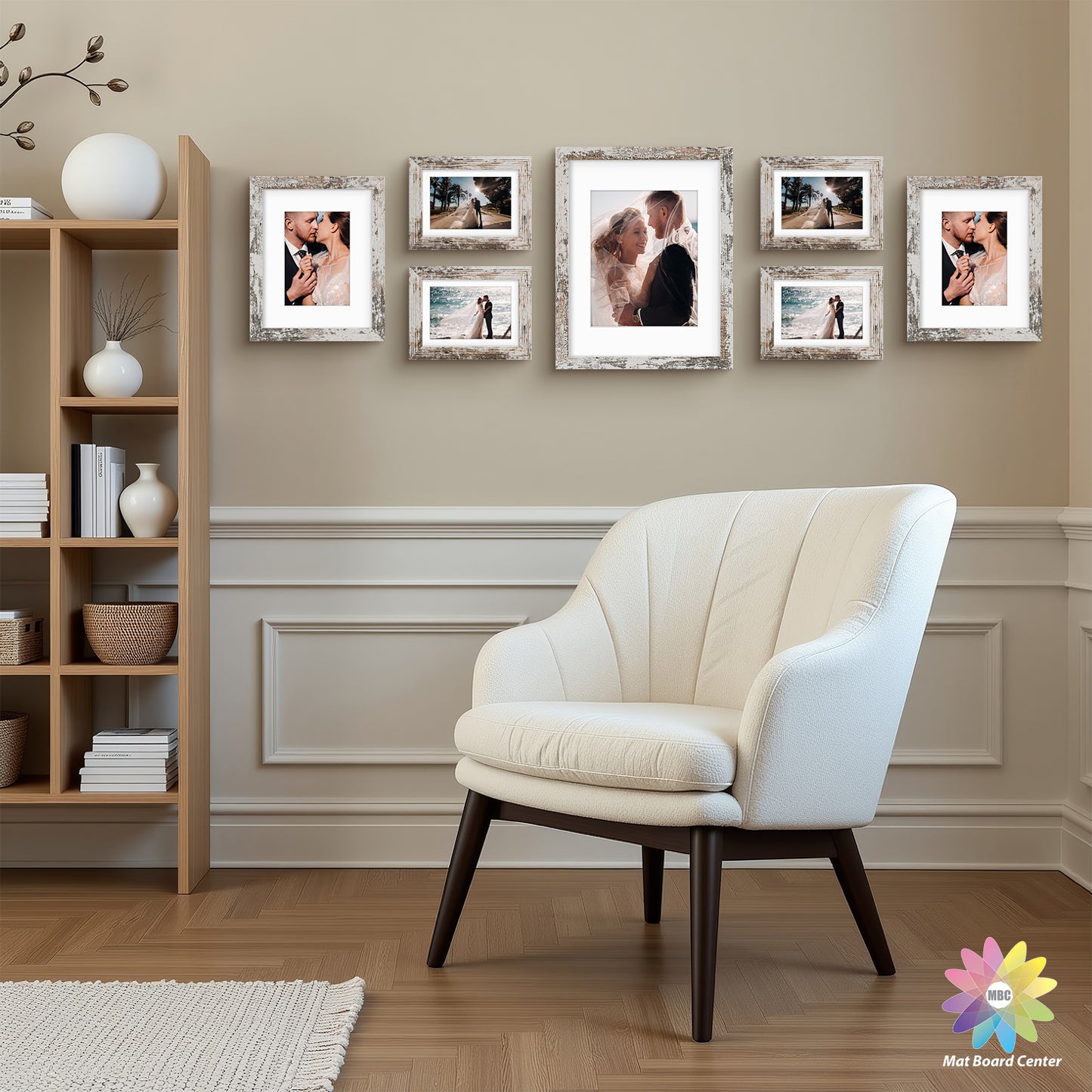 Clearance Gallery Picture Frame Four 11x14, Eight 8x10, Sixteen 5x7 Frame (28 Pcs Per Box)