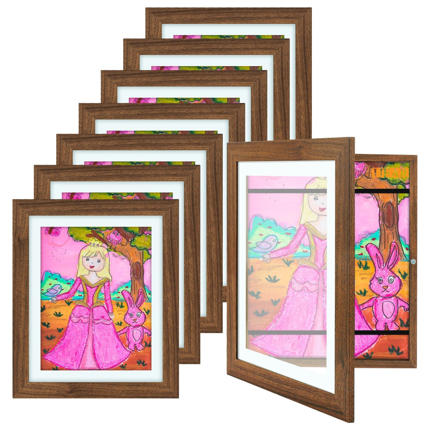 10x12.5 Kids Art Frames (8 Pcs Per Box) Coffee