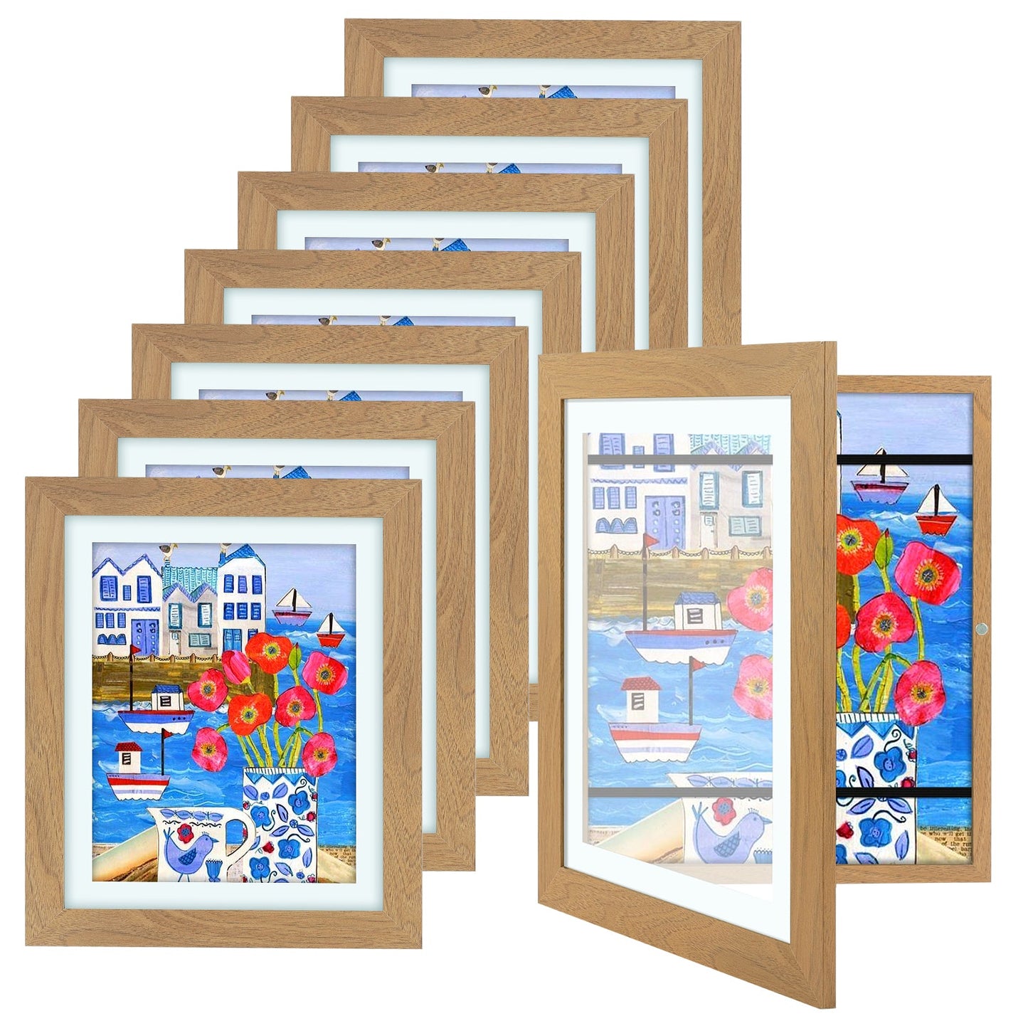 10x12.5 Kids Art Frames (8 Pcs Per Box) Tan