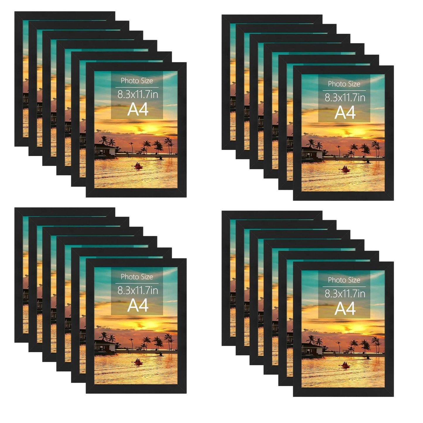 A4 Picture Frame with Plexiglass (24 Pcs Per Box)