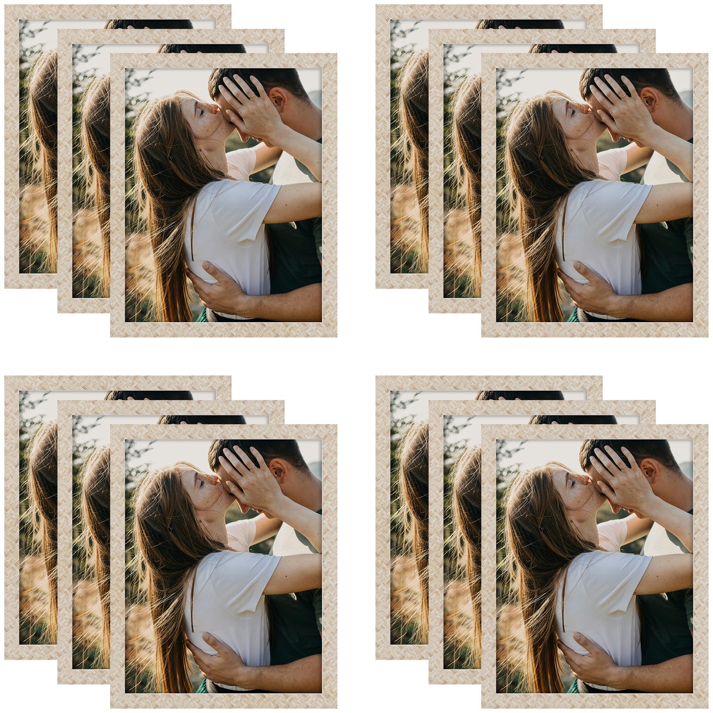 Clearance 11x14 Picture Frame With Plexiglass (12 Pcs per Box) Beige