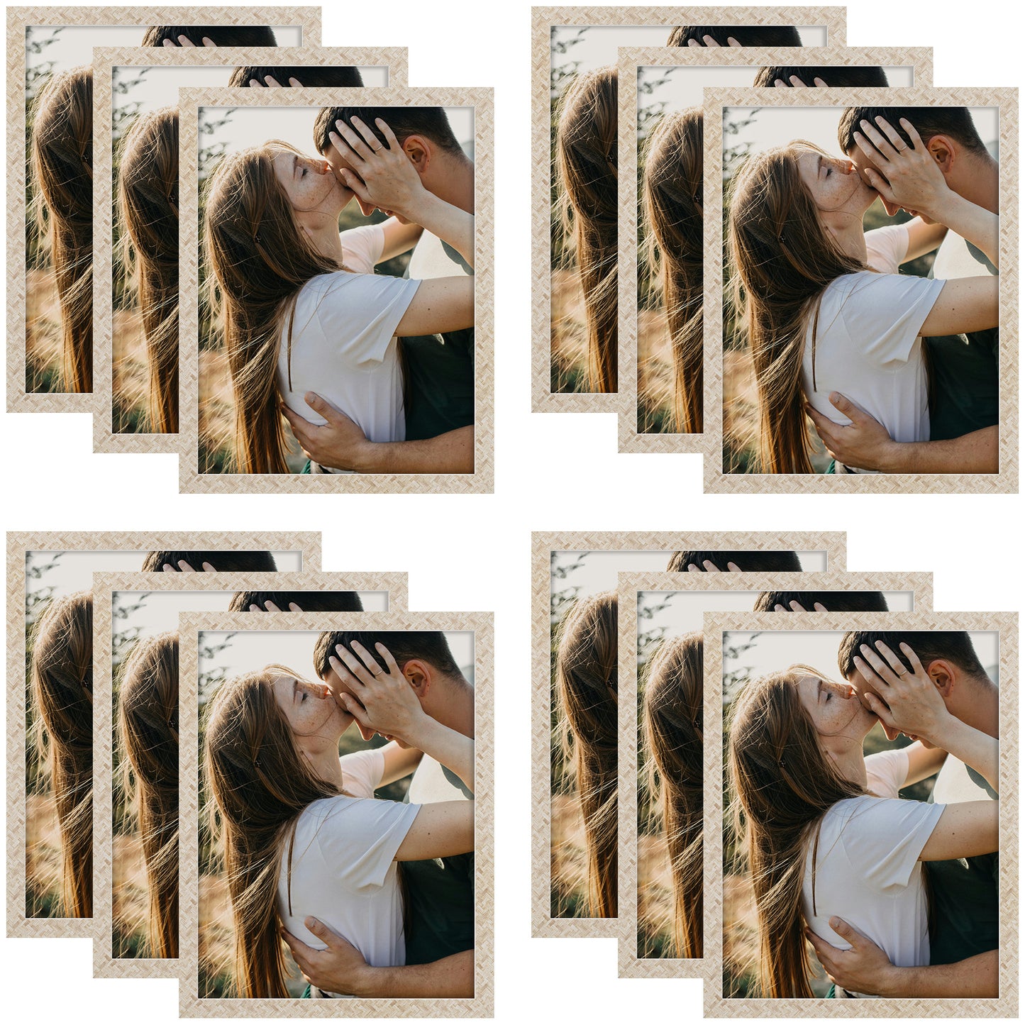 Clearance 12x16 Picture Frame With Plexiglass (12 Pcs per Box) Beige