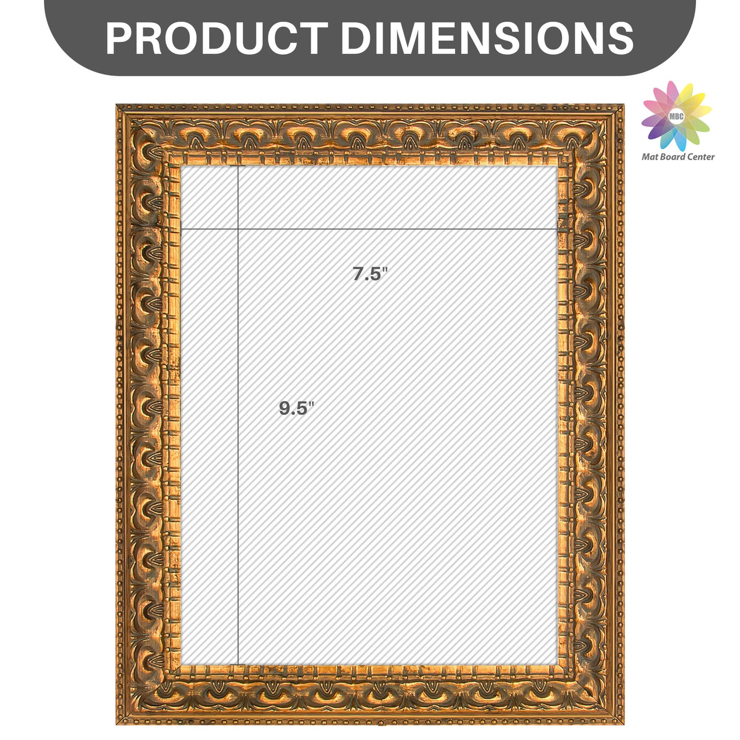 8x10 Ornate Picture Frame Bronze Color (12 Pcs per Box)