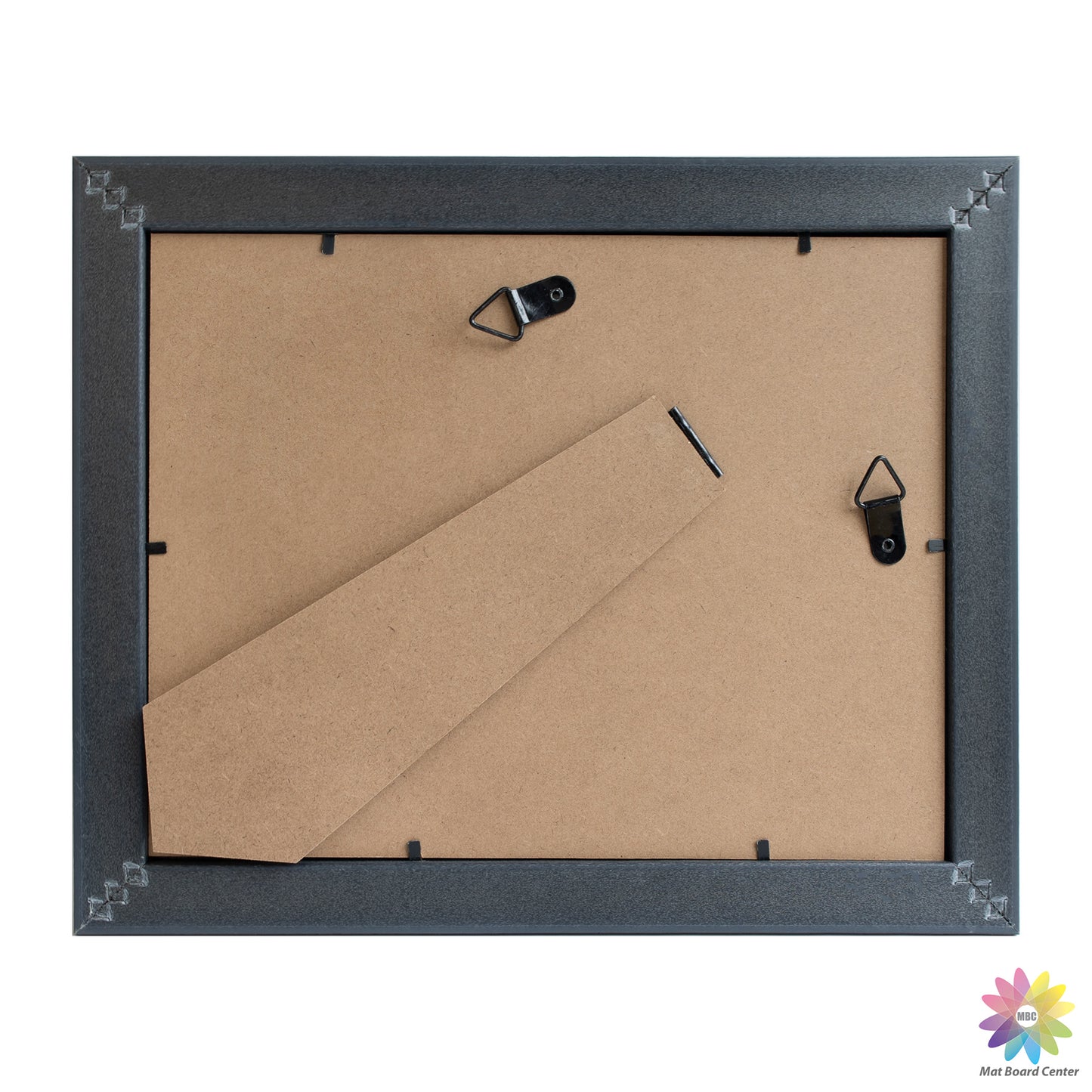 8.5x11 Collage Picture Frame with White Mat for Two 5x7 Photos Brown and Ornate Gold Color (10 Pcs per Box)