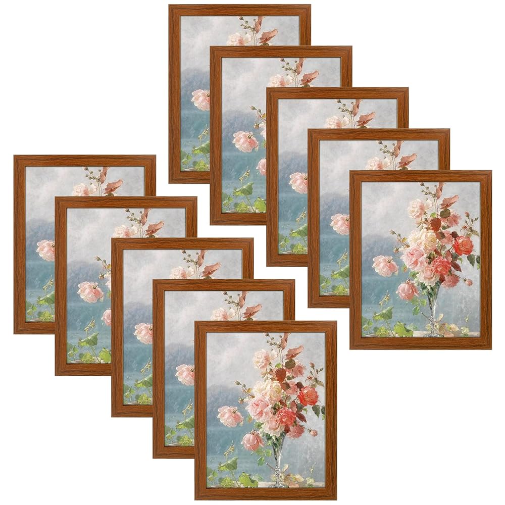 11x14 Wood Frame for 8x10 Picture (10 Pcs per Box) Brown