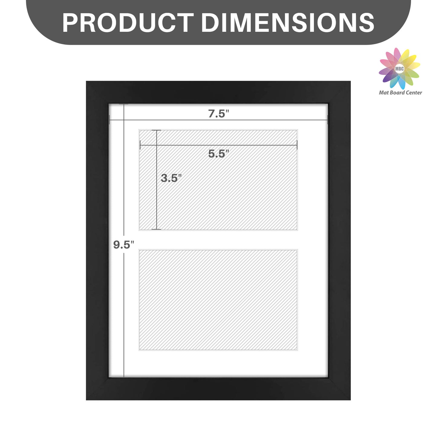 Clearance 4x6 Double Picture Frame With Real Glass and White Mat (9 Pcs Per Box)
