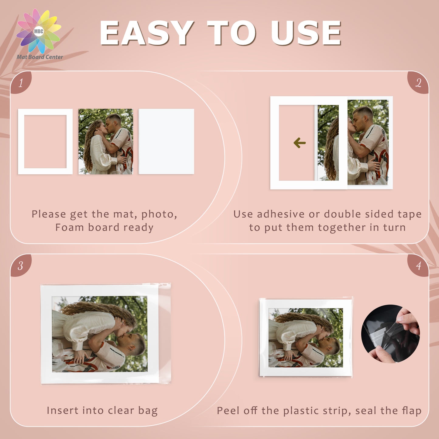 100 Pack 20x24 Whitecore Pre-Cut Mat Board for 16x20 Photo + White Foam Board + Bag