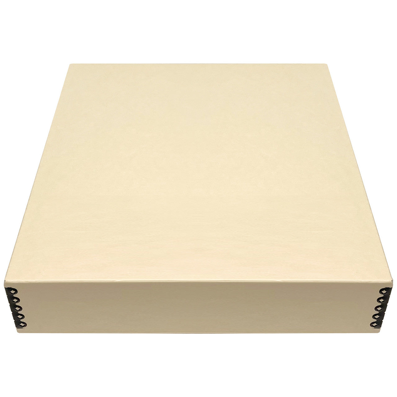 Lineco Tan 3" Deep Museum Archival Storage Box Drop Front Design Acid-Free with Metal Edge