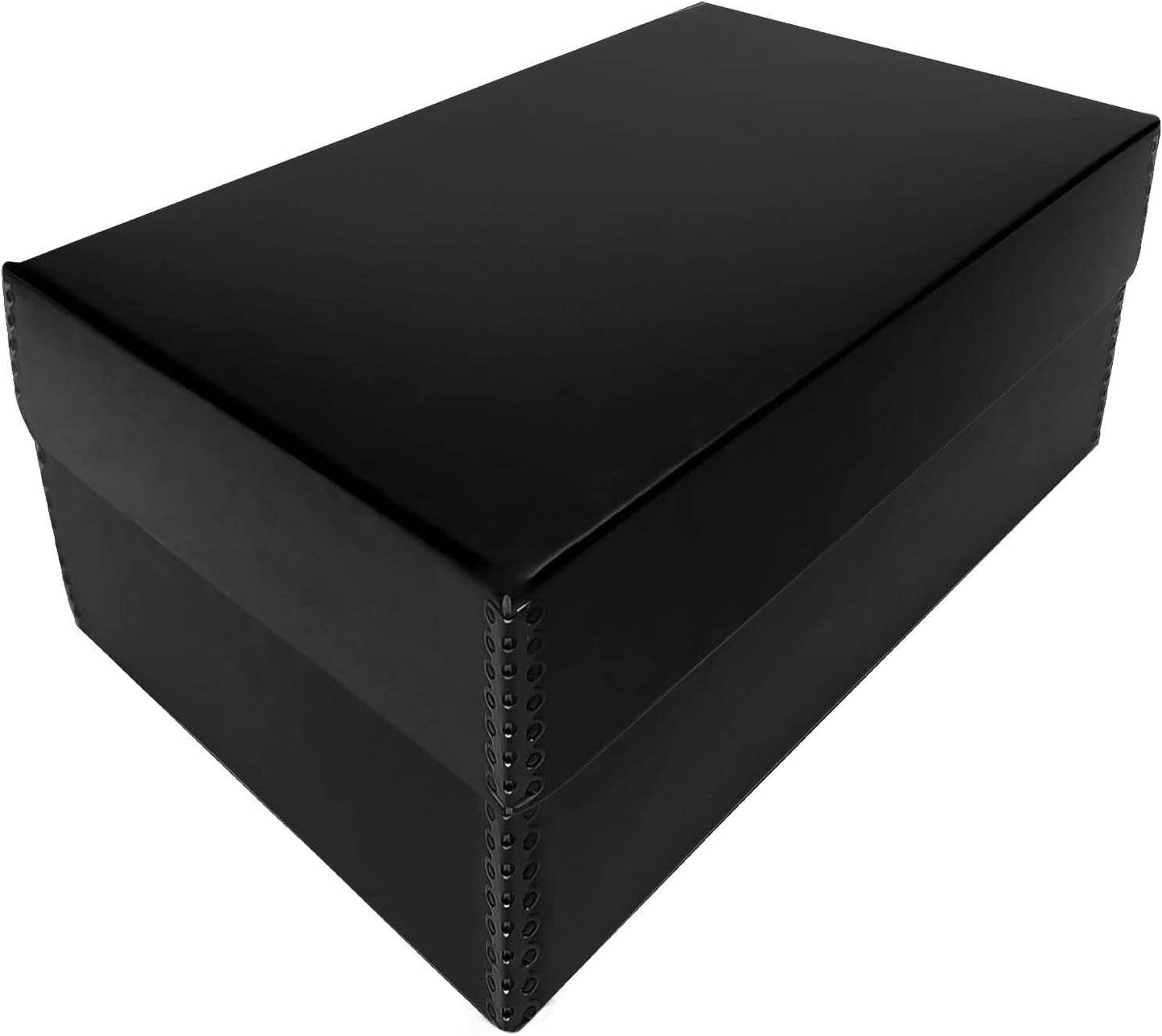 5.5 x 7.75 x 12 Inches Storage Box with Clamshell Design Black