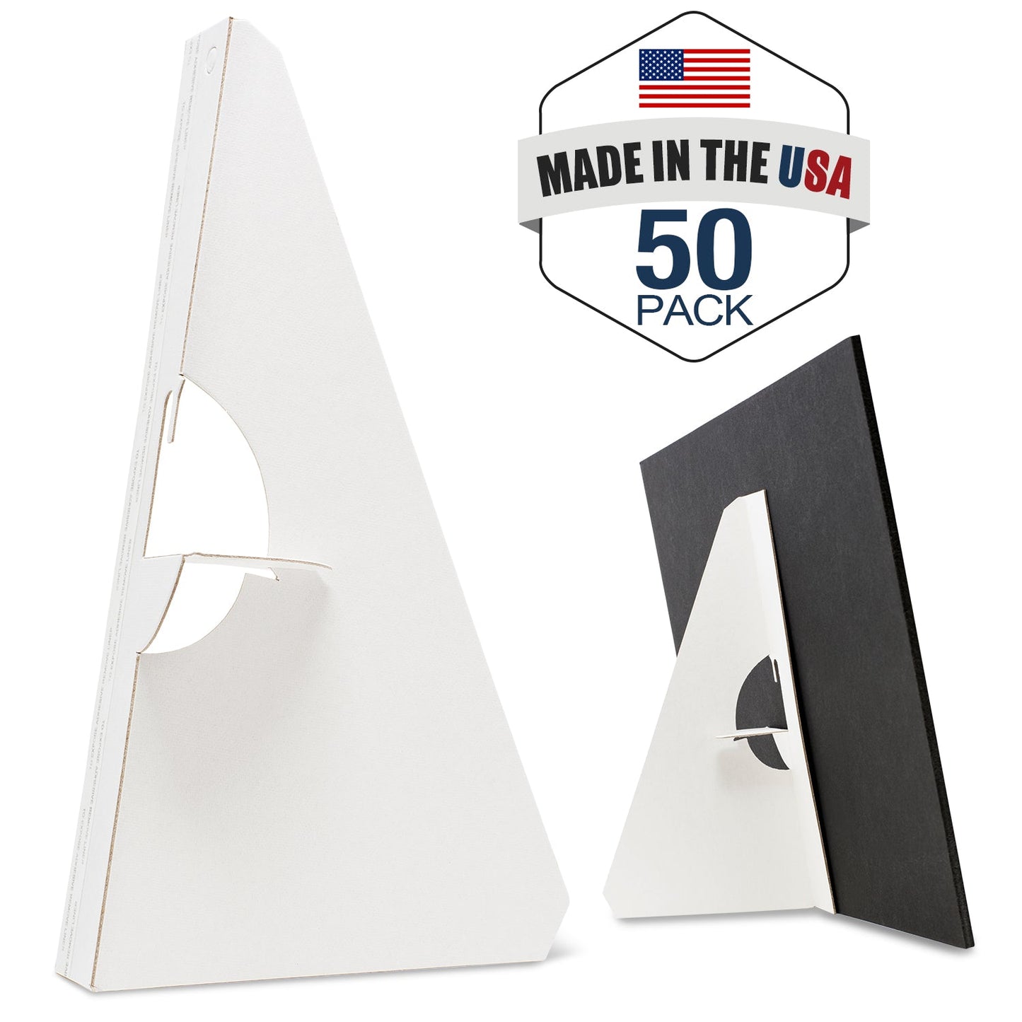 Self Stick Easel Back,Cardboard Stand Pack of 50 12 Inch