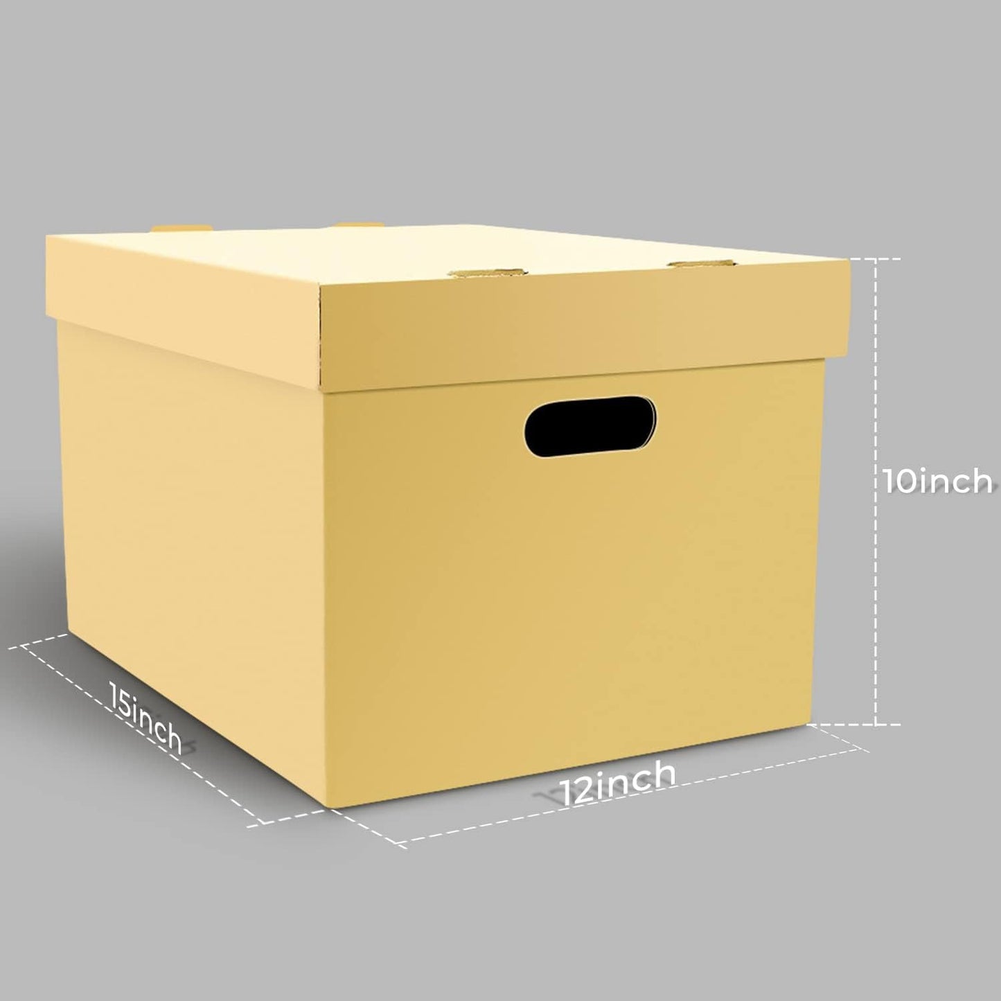 12x15x10 inches Archival Storage Cartons (5 Pack)