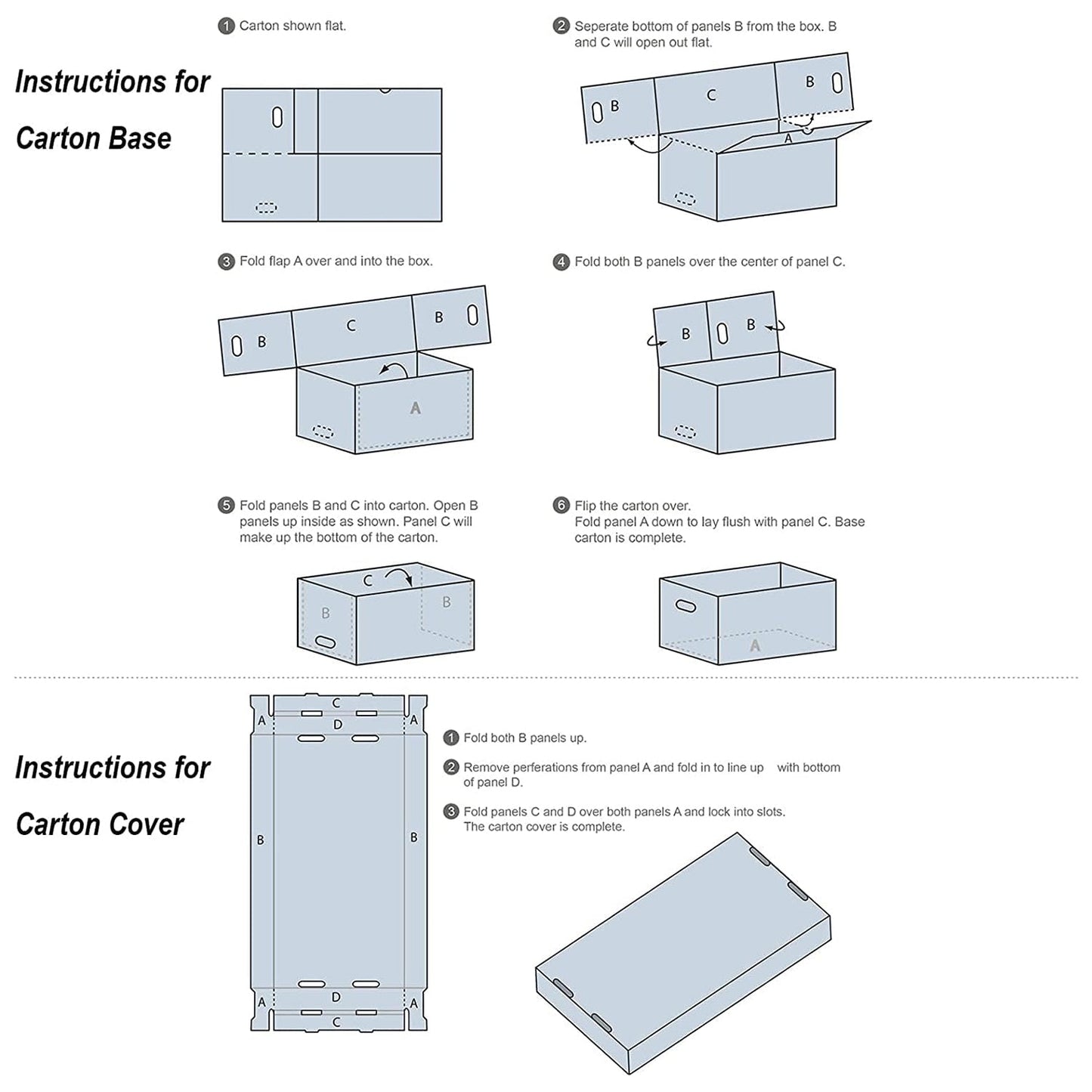 12x15x10 inches Archival Storage Cartons (5 Pack)