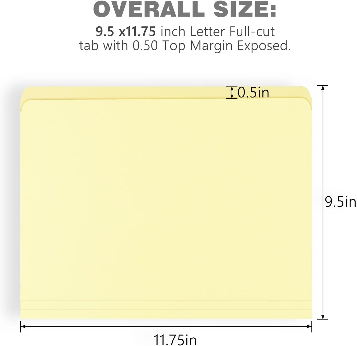 9.5x11.75 Inches Lineco Archival Letter Size File Folders Lignin-Free Light Tan 10 Pt