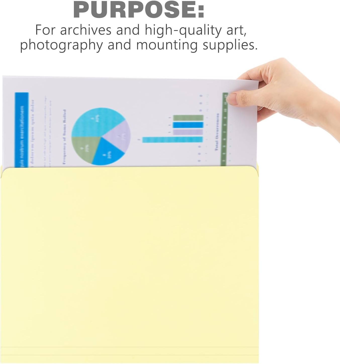 9.5x11.75 Inches Lineco Archival Letter Size File Folders Lignin-Free Light Tan 10 Pt