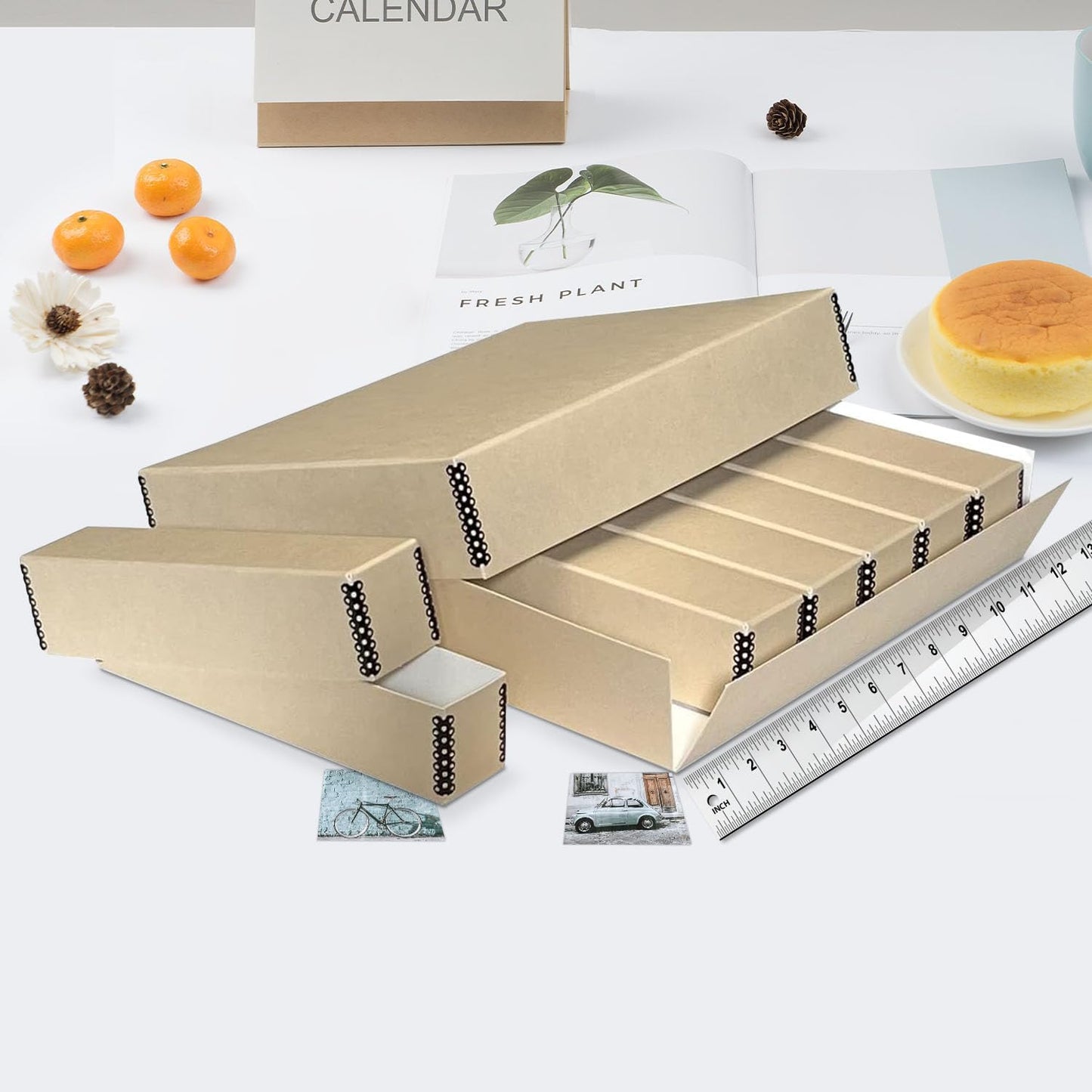 Lineco 15.5 x 11.5 x 3 Inches Archival Slide Storage Case