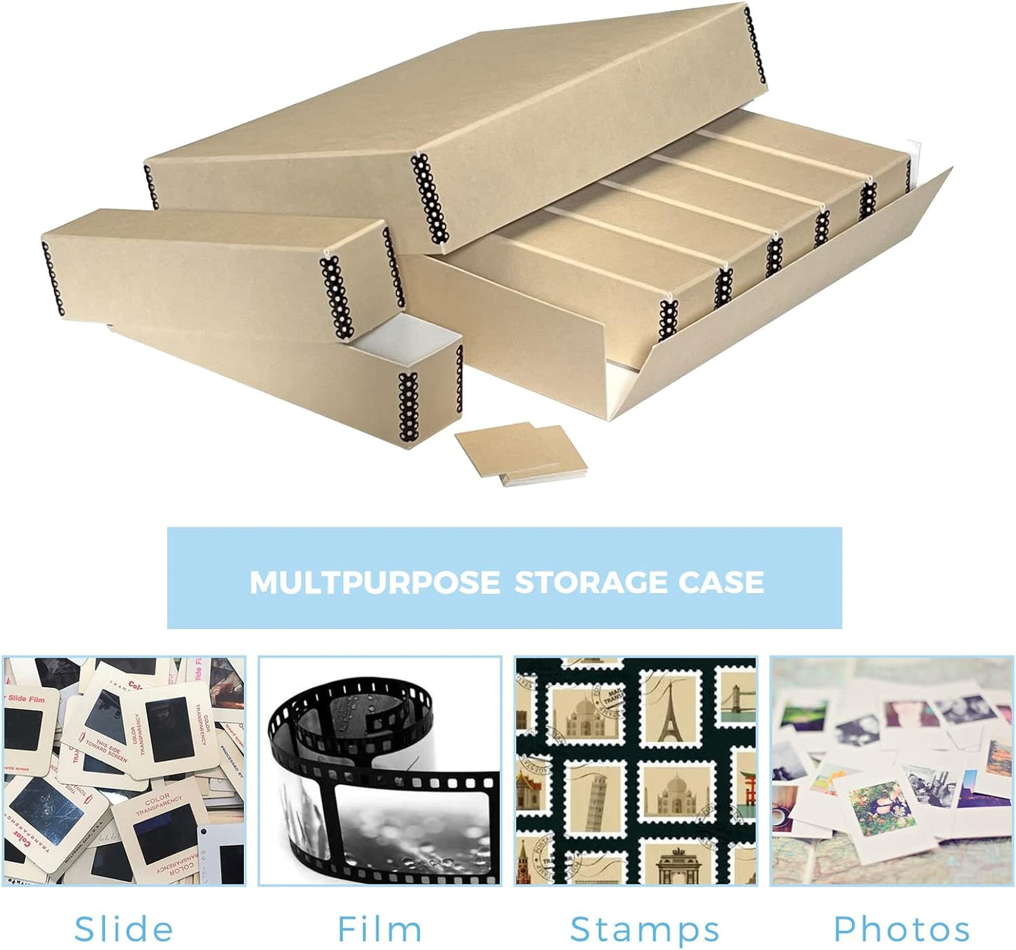 Lineco 15.5 x 11.5 x 3 Inches Archival Slide Storage Case