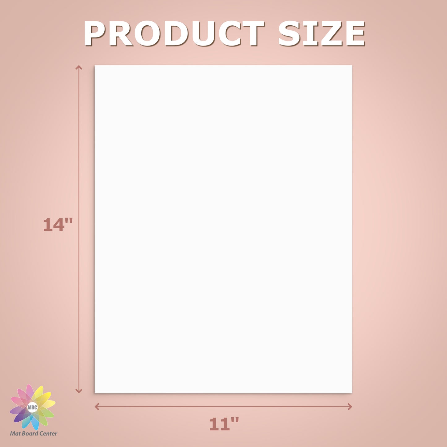 11x14 Uncut Mat Boards - Pack of 50