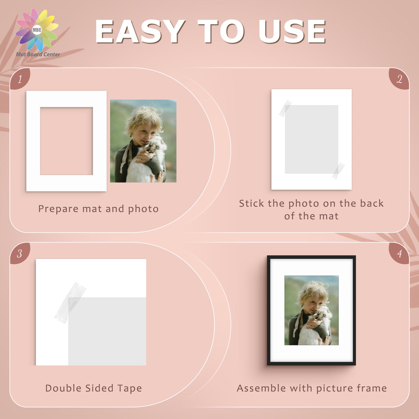 16x20 Whitecore Economy Pre-Cut Mat-Pack of 50