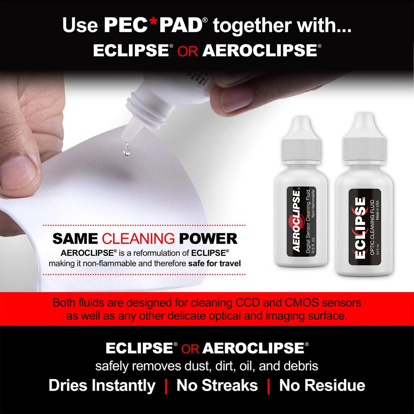 4x4 Inches PEC-PAD Lint-Free Wipes Non-Abrasive Ultra Soft Cloth For Cleaning (100 Sheets/Pack)