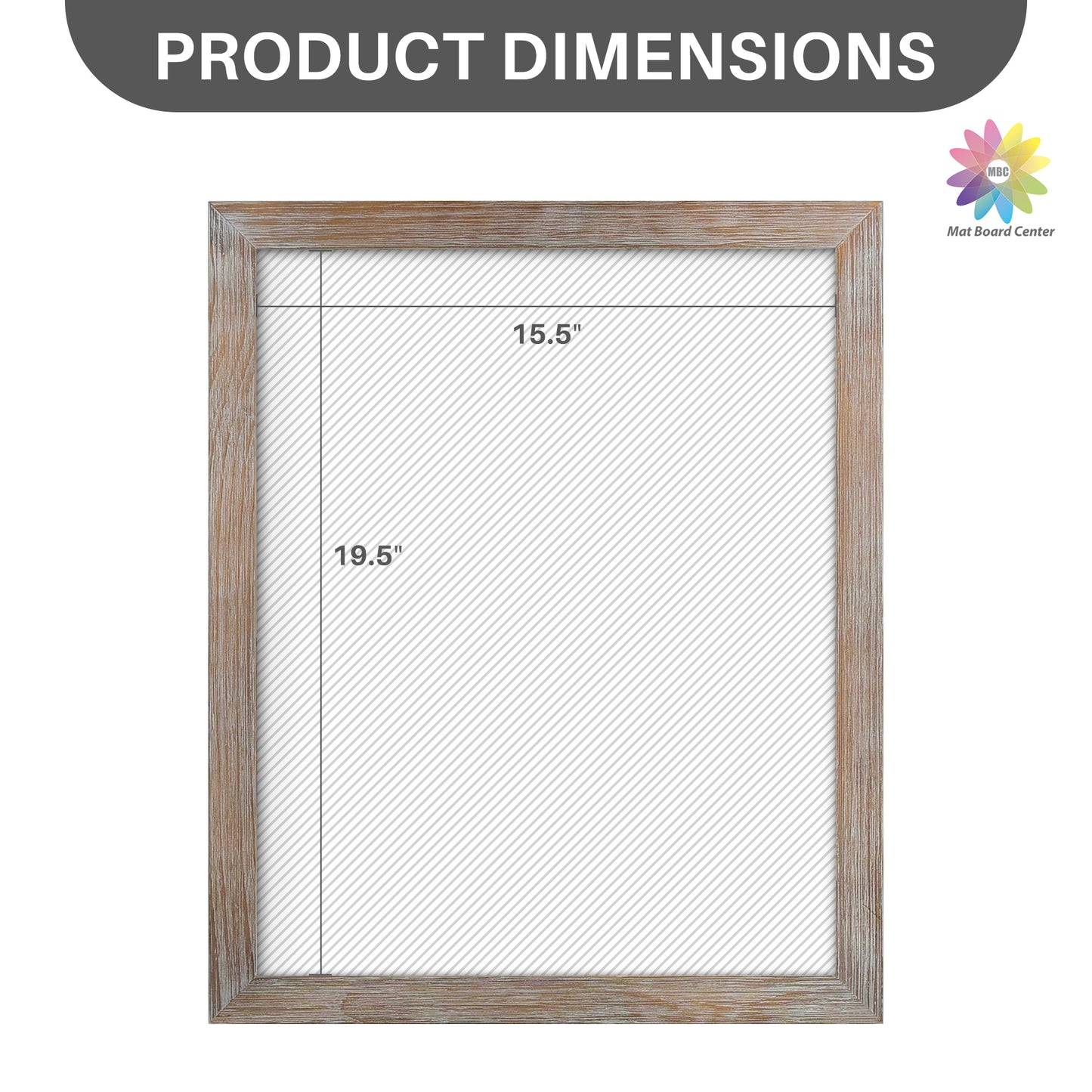 Clearance 16x20 Poster Frame with Plexiglass Rustic Grey (6 Pcs Per Box)