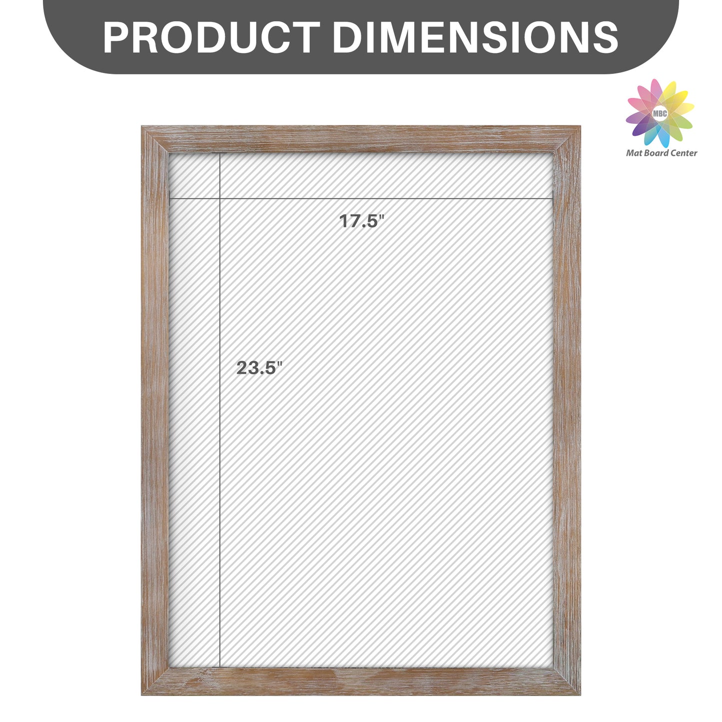 Clearance 18x24 Poster Frame with Plexiglass Rustic Grey (6 Pcs Per Box)