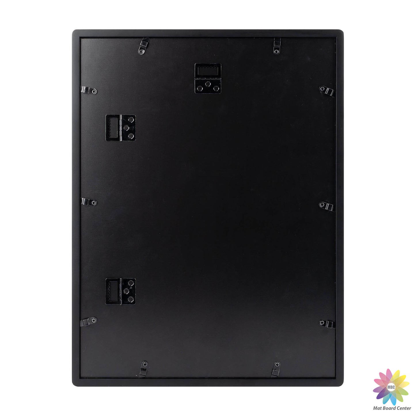 Clearance Rounded Corner 12x16 Wood Frame For 8.5x11 Photos With White Mat and Real Glass Black (6 Pcs Per Box)