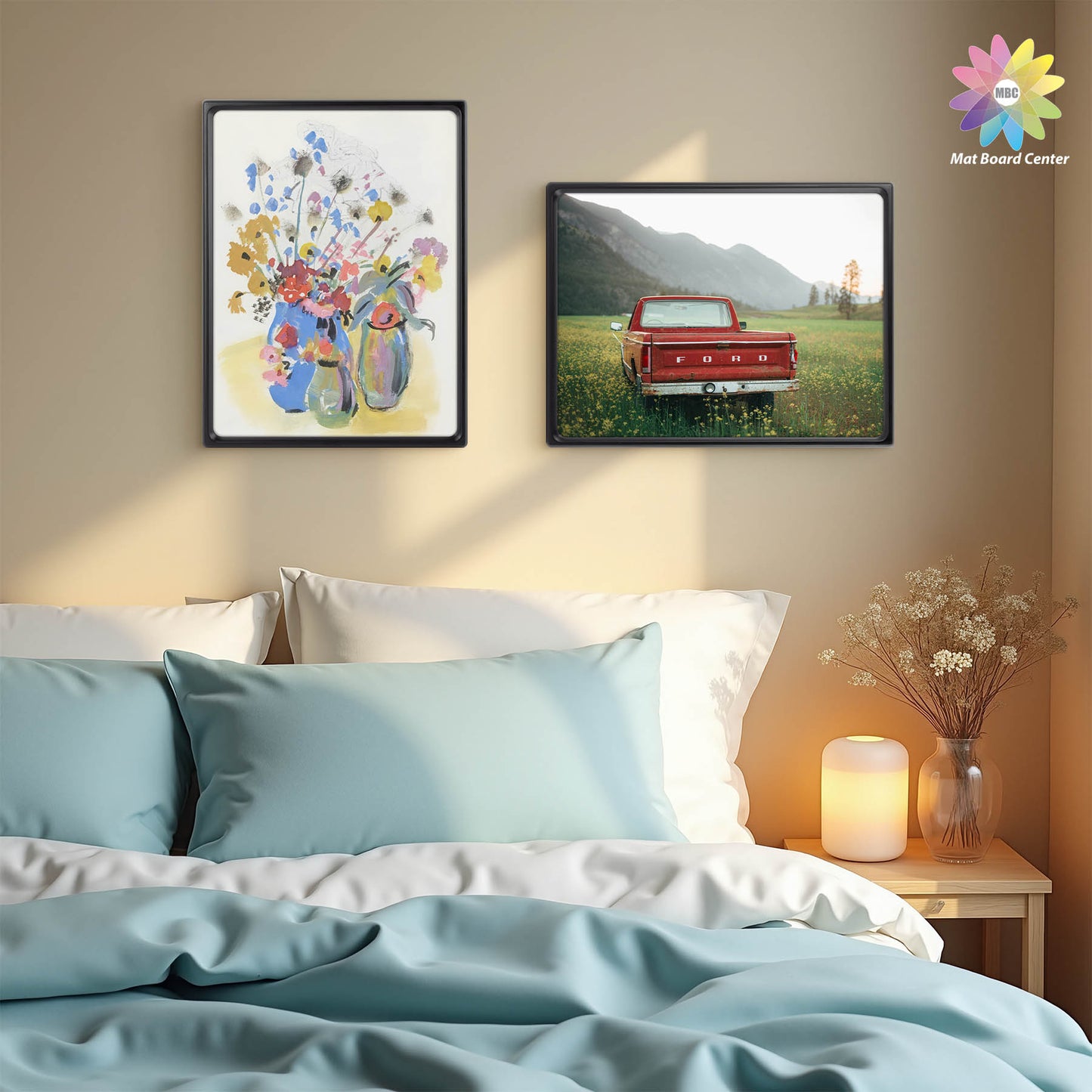 Clearance Rounded Corner 12x16 Wood Frame For 8.5x11 Photos With White Mat and Real Glass Black (6 Pcs Per Box)