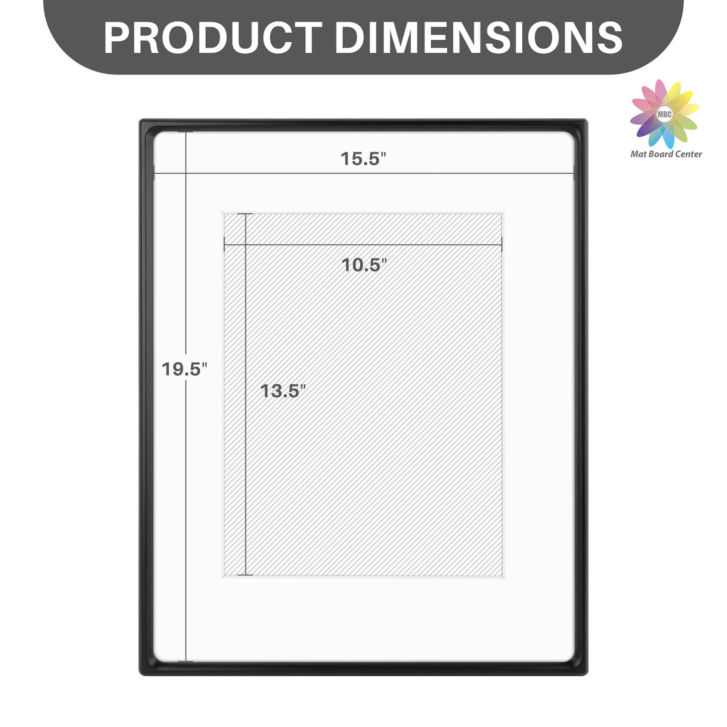 Clearance Rounded Corner 16x20 Wood Frame For 11x14 Photos With White Mat and Real Glass Black (6 Pcs Per Box)