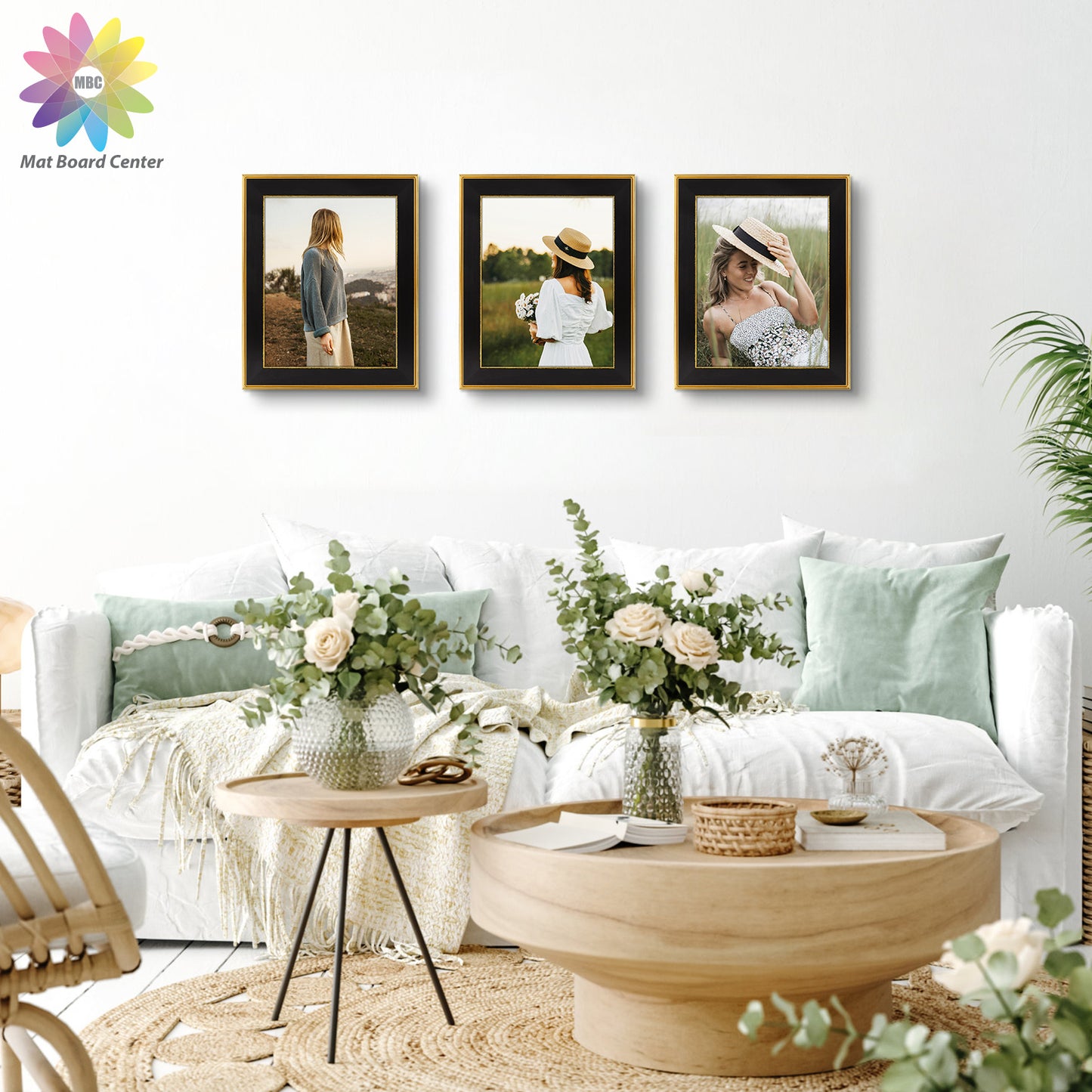 11x14 Picture Frame for 5x7 Picture Black/Classic Gold Color (10 Pcs per Box)