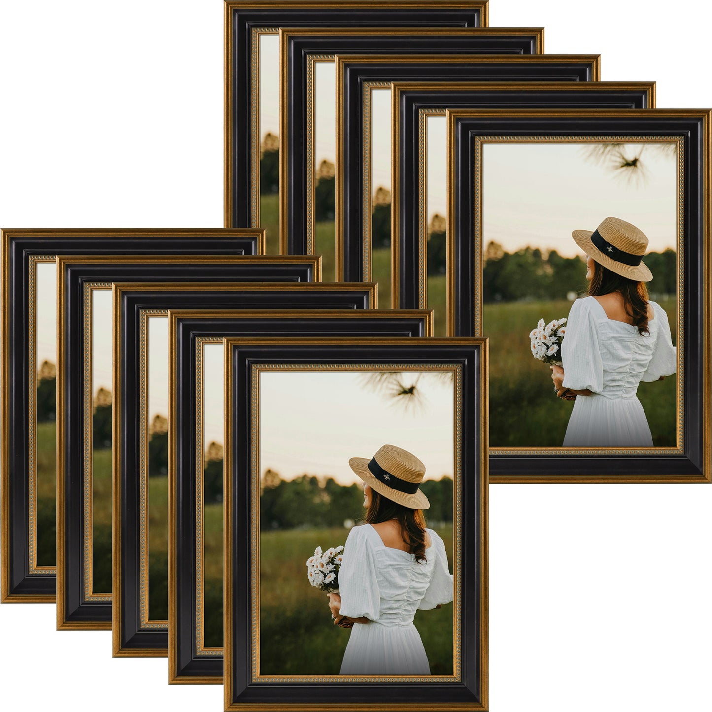 11x17 Ornate Picture Frame Ornate Gold/Black Color (10 Pcs per Box)
