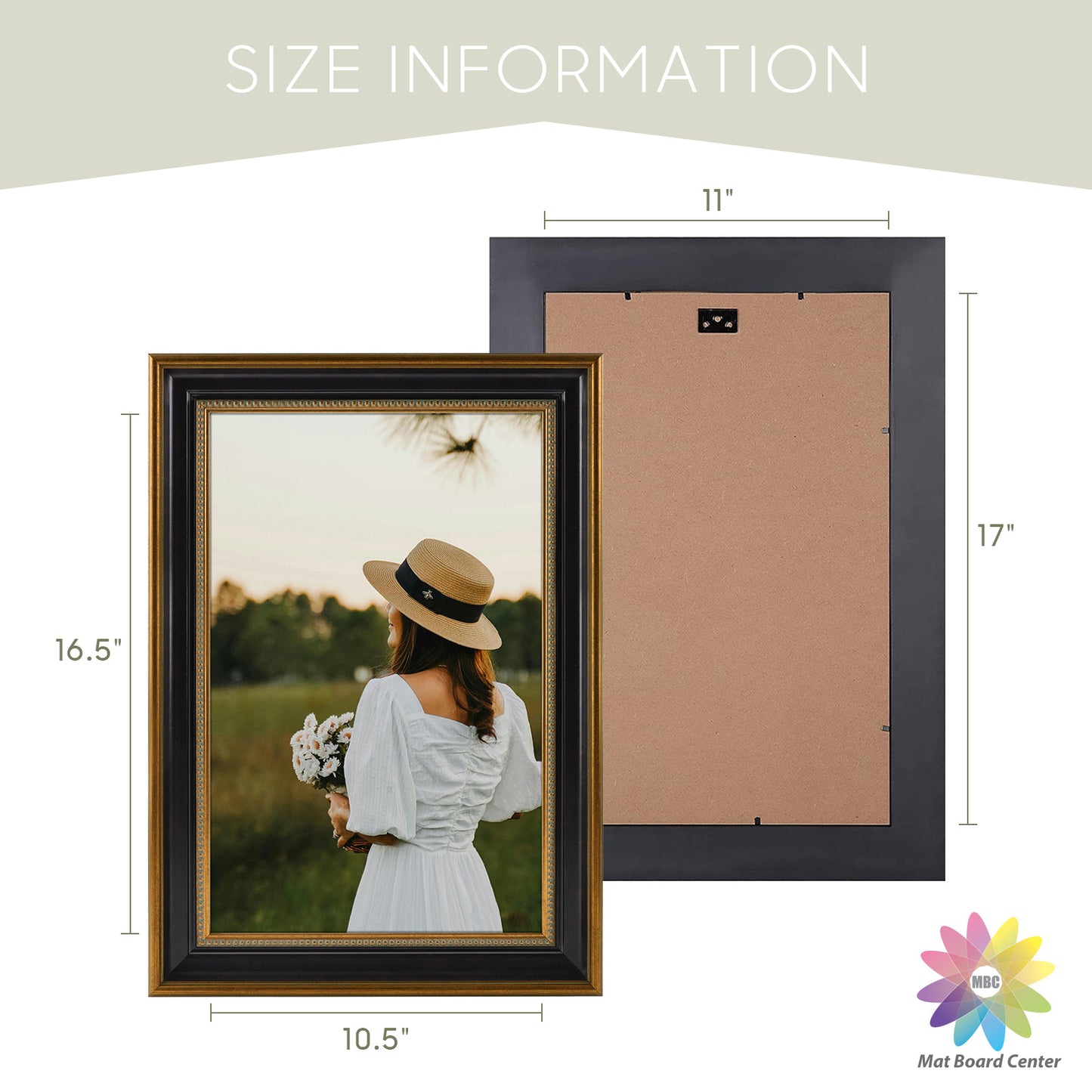11x17 Ornate Picture Frame Ornate Gold/Black Color (10 Pcs per Box)