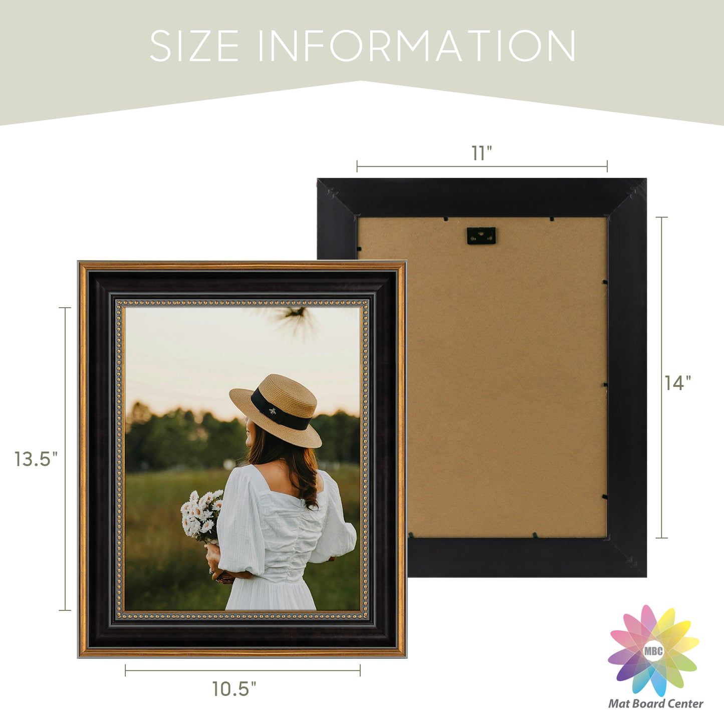 11x14 Ornate Picture Frame Ornate Gold/Black Color (10 Pcs per Box)