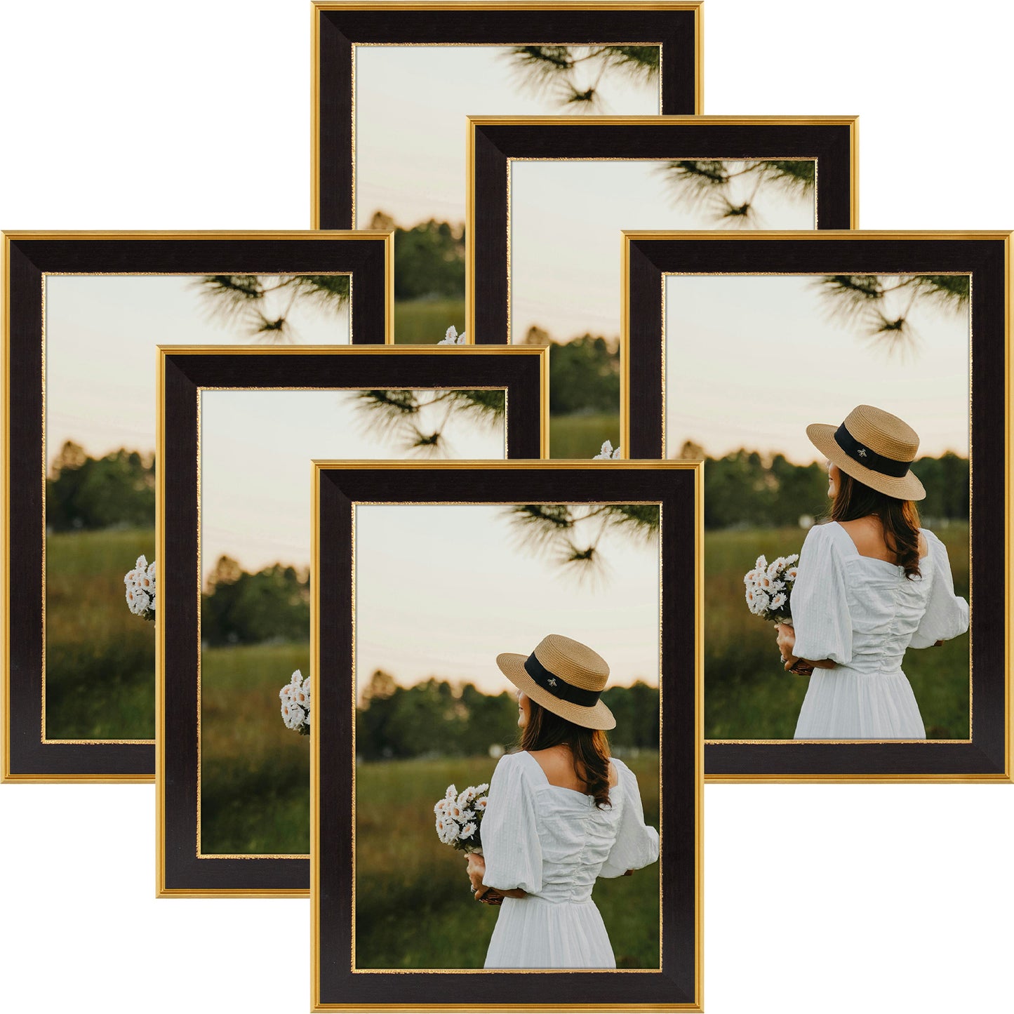 12x18 Picture Frame Black/Classic Gold Color (6 Pcs per Box)