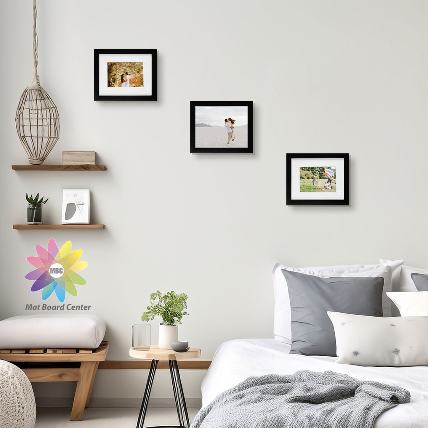 8x10 Wood Frame for 5x7 Picture Black (10 Pcs per Box)