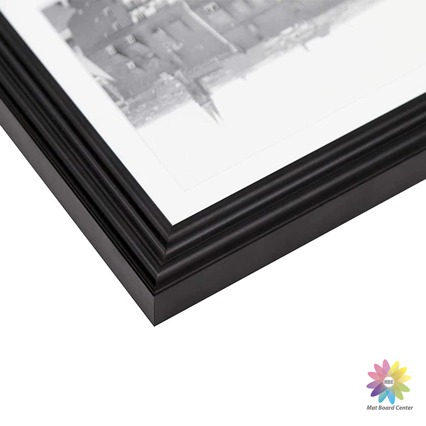 Clearance Wall Gallery Photo Wood Frames with White Mat and Real Glass-(21 Pcs Per Box)