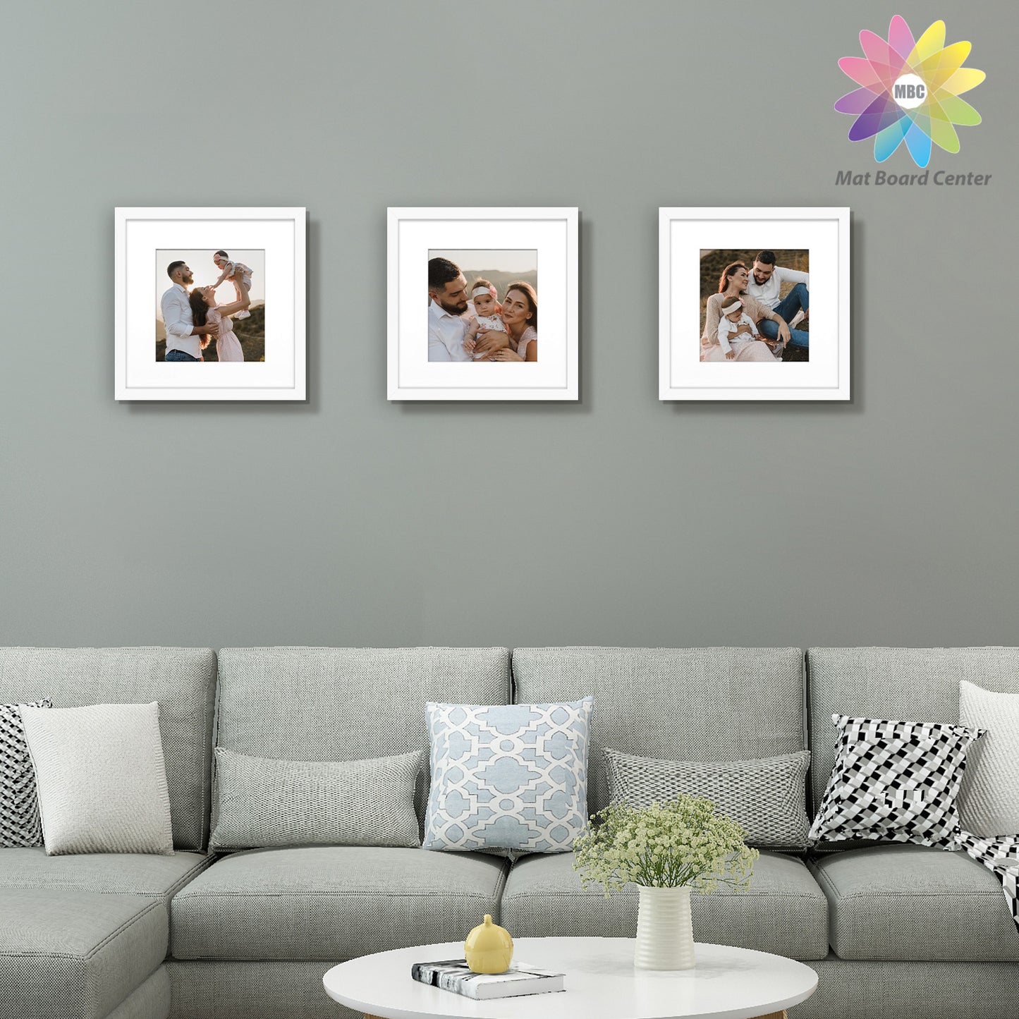 12x12 Wood Frame for 8x8 Picture Smooth Finish (9 Pcs per Box)