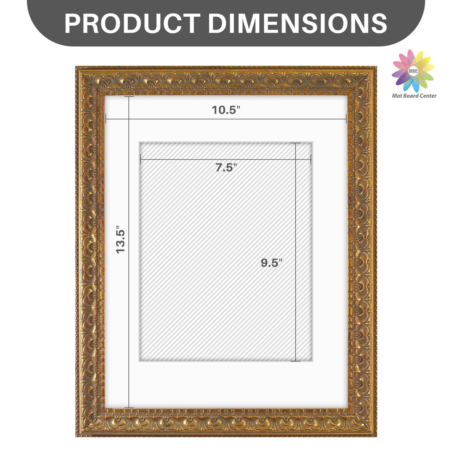 11x14 Ornate Picture Frame for 8x10 Picture Bronze Color (10 Pcs per Box)