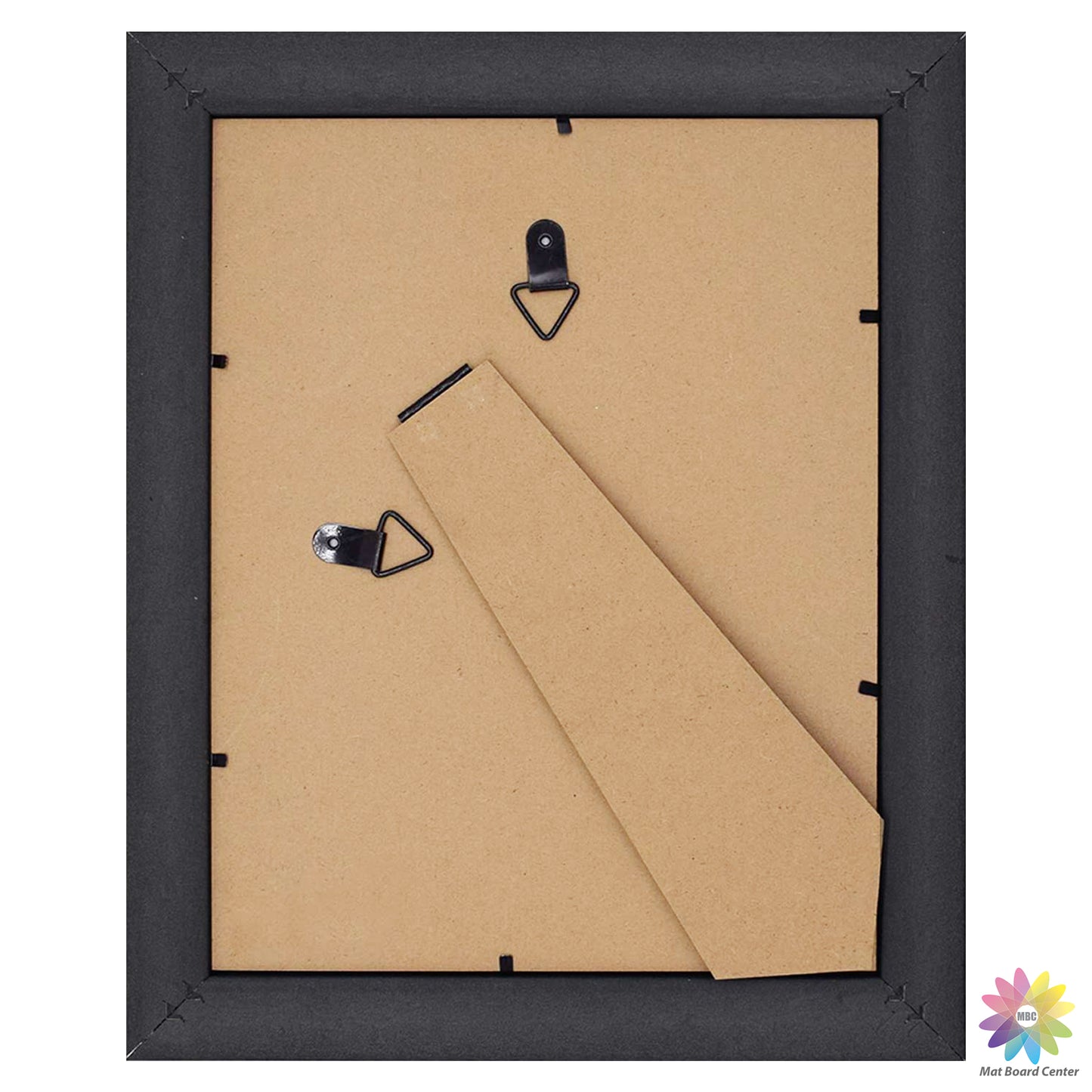 8.5x11 Ornate Picture Frame Black with Silver and Burgundy (10 Pcs per Box)